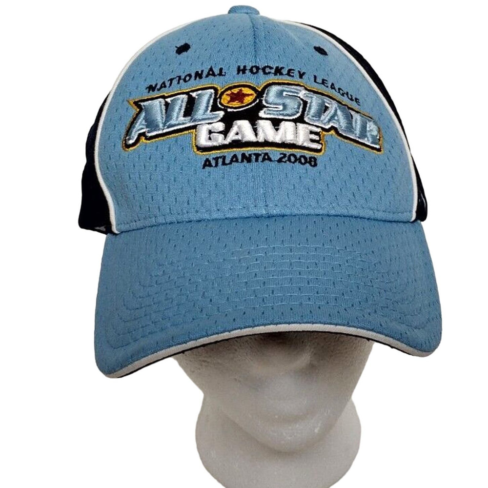 2008 NHL Official All Star Game Zephyr Strapback Hat Cap Authentic Light Blue